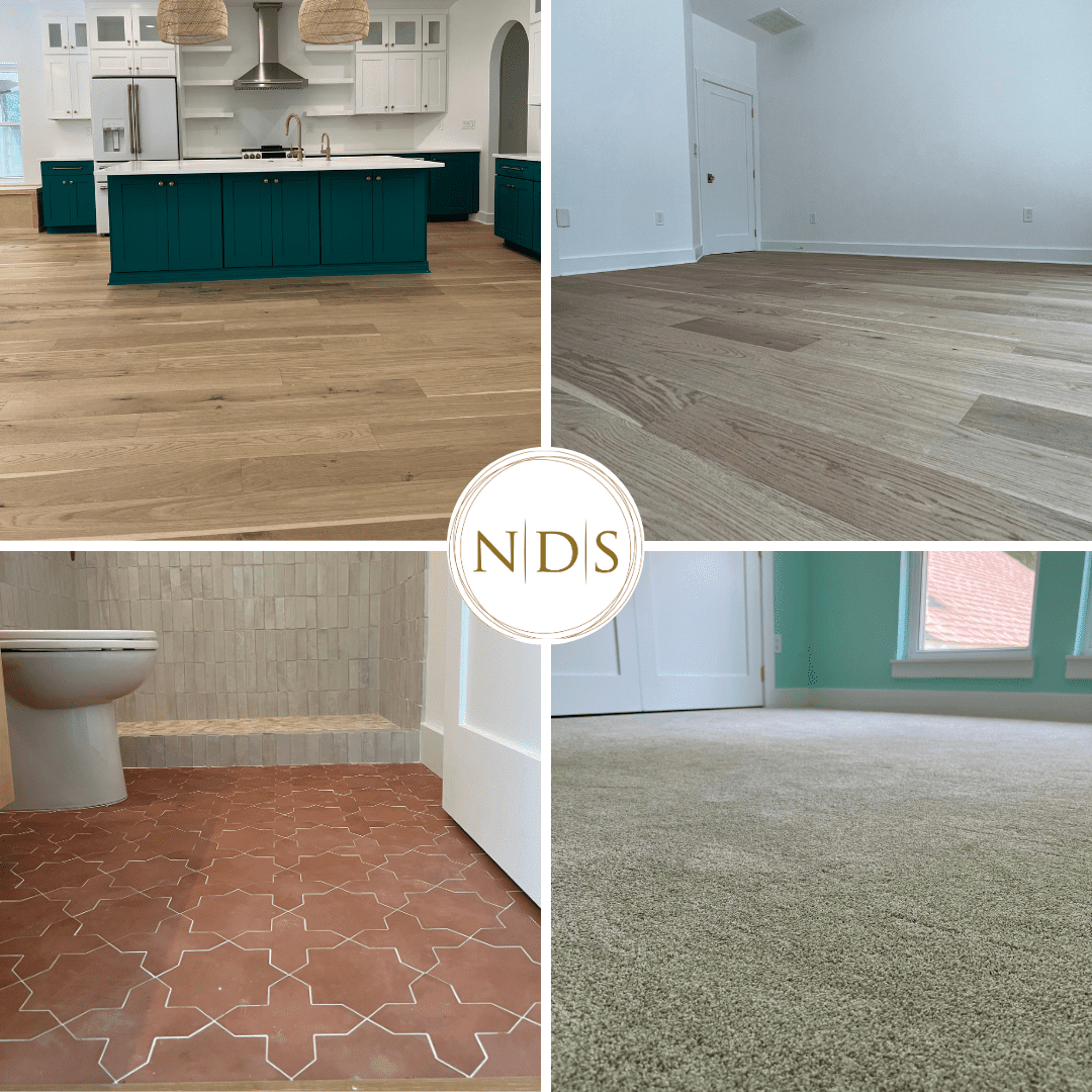 Ceramic tile flooring