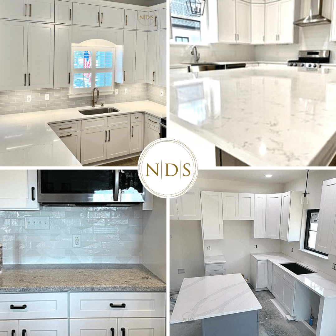 Kitchen flooring and cabinets