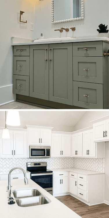 Bathroom vanity and kitchen remodel